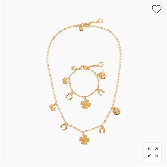 Crewcuts Girls Charm Necklace and Bracelet Set - Picture 2 of 3